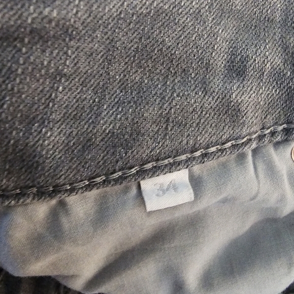 Vintage Escada jegging cropped 34 EU 4 US Women’s Gray Denim Embellished - Picture 6 of 12